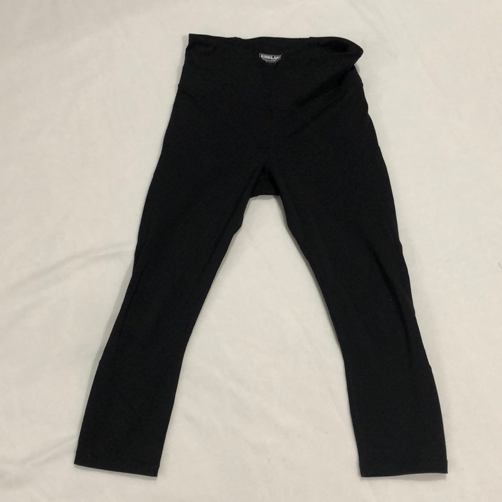 Black Kirkland Athletic Flexible Elastic Leggings